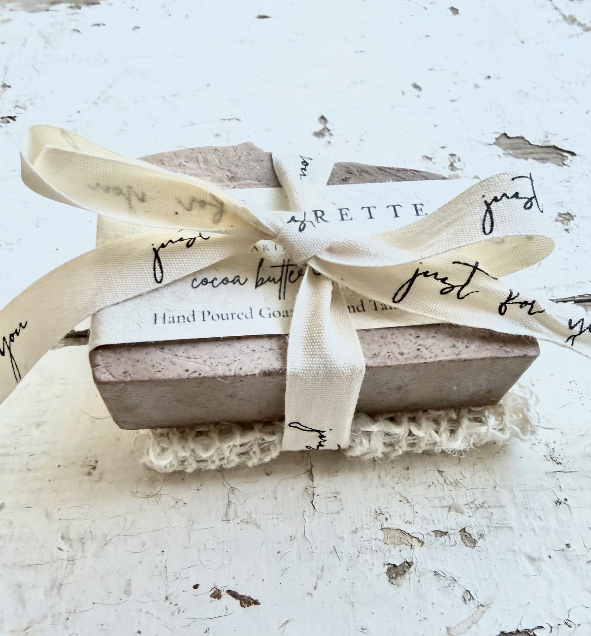 Single Bar + Sisal Soap Bag Set Unboxed